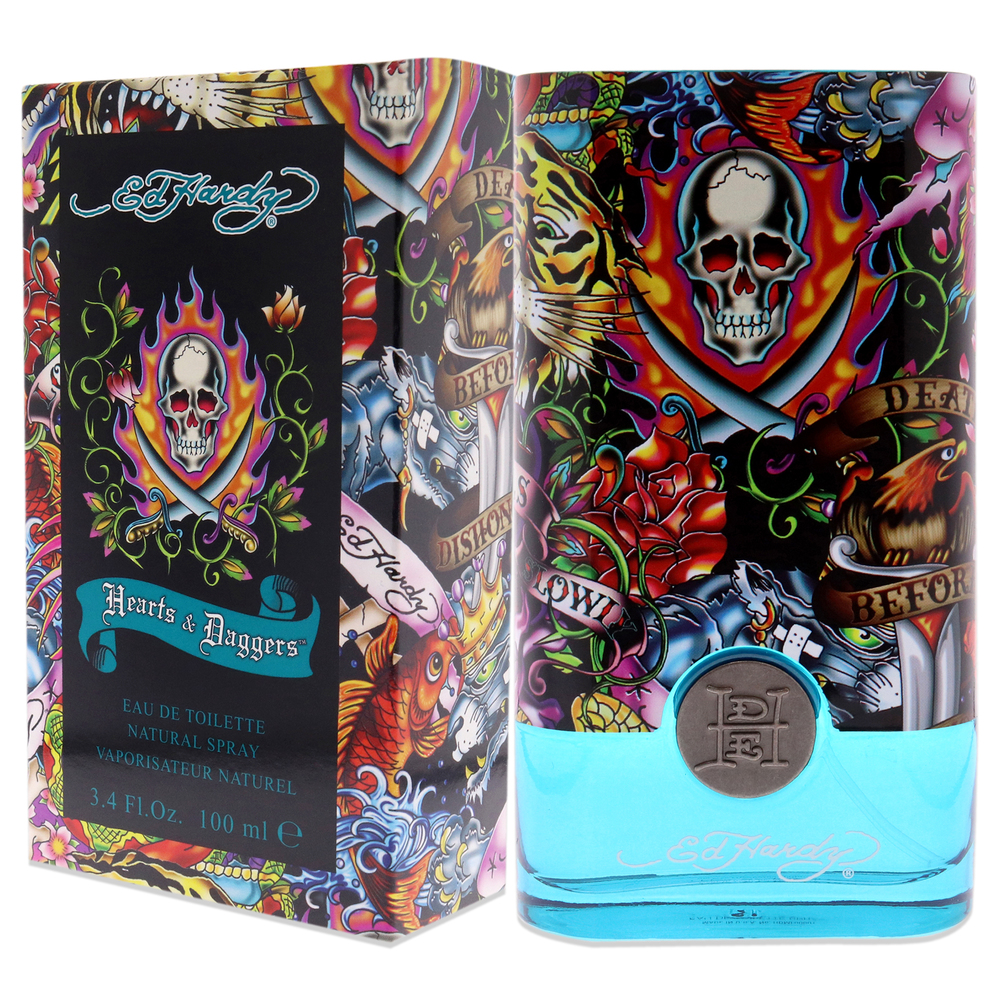 Ed Hardy Hearts and Daggers by Christian Audigier for Men - 3.4 oz EDT Spray - Picture 4 of 6